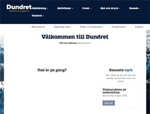 Tablet Screenshot of dundret.se